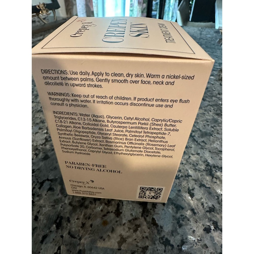 NEW Crepey X Crepey Skin Treatment Cream ~Neck/Decollete/Face/Hands~ 1.7 fl oz - Picture 7 of 10